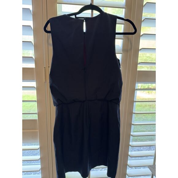 Banana Republic Sleeveless Bloused Dress NWT 6 Navy - Picture 4 of 5